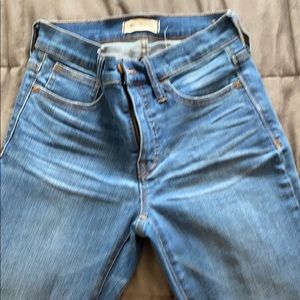 High rise skinny jeans